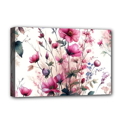 Flora Floral Flower Petal Deluxe Canvas 18  X 12  (stretched)