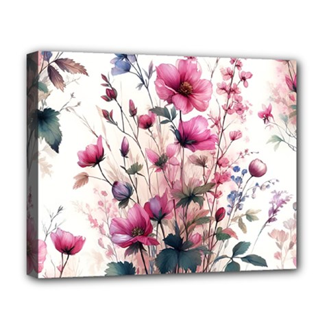 Flora Floral Flower Petal Deluxe Canvas 20  x 16  (Stretched)