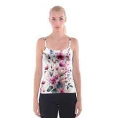 Flora Floral Flower Petal Spaghetti Strap Top