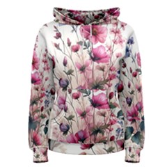 Flora Floral Flower Petal Women s Pullover Hoodie