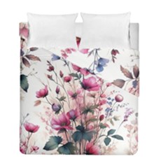 Flora Floral Flower Petal Duvet Cover Double Side (full/ Double Size)