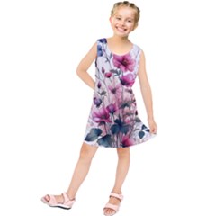 Flora Floral Flower Petal Kids  Tunic Dress