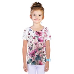 Flora Floral Flower Petal Kids  One Piece T-Shirt