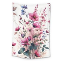 Flora Floral Flower Petal Large Tapestry