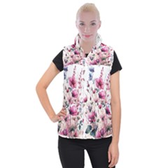 Flora Floral Flower Petal Women s Button Up Vest