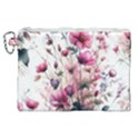 Flora Floral Flower Petal Canvas Cosmetic Bag (XL) View1
