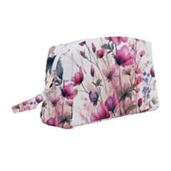 Flora Floral Flower Petal Wristlet Pouch Bag (medium)