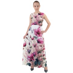 Flora Floral Flower Petal Chiffon Mesh Boho Maxi Dress