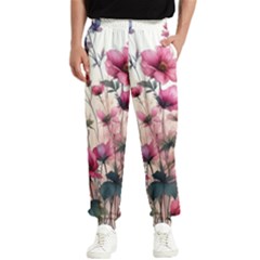 Flora Floral Flower Petal Men s Elastic Waist Pants