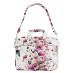 Flora Floral Flower Petal Macbook Pro 13  Shoulder Laptop Bag  by Maspions
