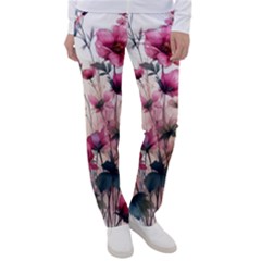 Flora Floral Flower Petal Women s Casual Pants