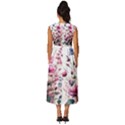 Flora Floral Flower Petal Sleeveless Round Neck Midi Dress View4