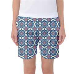 Abstract Mandala Seamless Background Texture Women s Basketball Shorts