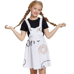 Seamless Pattern Coffee Text Kids  Apron Dress by Maspions