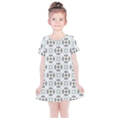 Background Pattern Retro Vintage Kids  Simple Cotton Dress