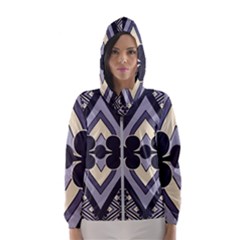 Pattern Design Scrapbooking Women s Hooded Windbreaker