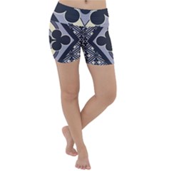 Pattern Design Scrapbooking Lightweight Velour Yoga Shorts