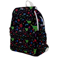 New Year Christmas Background Top Flap Backpack