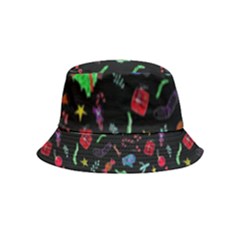 New Year Christmas Background Bucket Hat (kids)