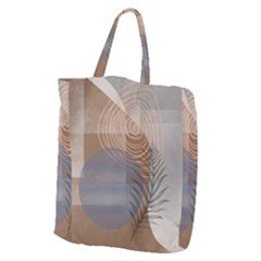 Boho Background Leaves Botanical Retro Vintage Art Giant Grocery Tote