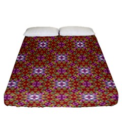 Illustrations Background Pattern Mandala Seamless Fitted Sheet (queen Size)