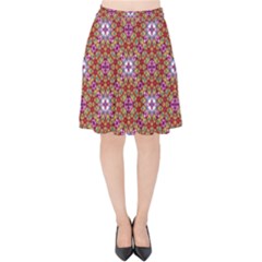 Illustrations Background Pattern Mandala Seamless Velvet High Waist Skirt