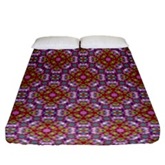 Pattern Mandala Seamless Fitted Sheet (queen Size)