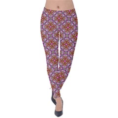 Pattern Mandala Seamless Velvet Leggings