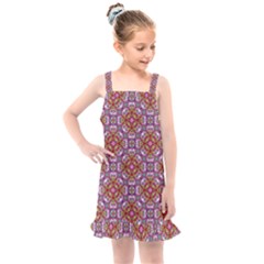 Pattern Mandala Seamless Kids  Overall Dress