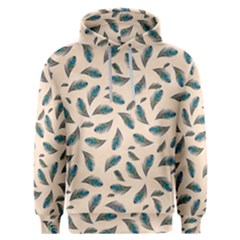 Background Palm Leaves Pattern Men s Overhead Hoodie