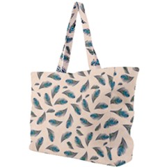 Background Palm Leaves Pattern Simple Shoulder Bag