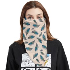 Background Palm Leaves Pattern Face Covering Bandana (triangle)