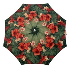 Tropical Flower Bloom Straight Umbrellas