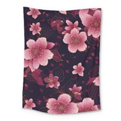 Flower Sakura Bloom Medium Tapestry