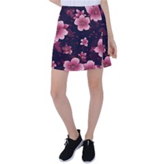 Flower Sakura Bloom Tennis Skirt by Maspions