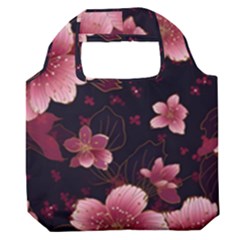 Flower Sakura Bloom Premium Foldable Grocery Recycle Bag by Maspions