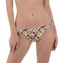 Mushroom Autumn Fall Ring Detail Bikini Bottoms by Maspions