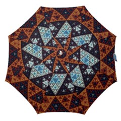 Fractal Triangle Geometric Abstract Pattern Straight Umbrellas