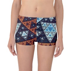 Fractal Triangle Geometric Abstract Pattern Boyleg Bikini Bottoms by Cemarart