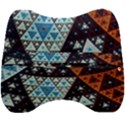 Fractal Triangle Geometric Abstract Pattern Velour Head Support Cushion View2