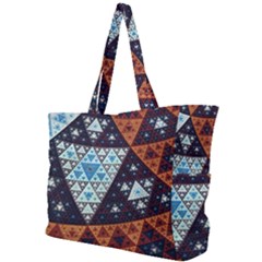 Fractal Triangle Geometric Abstract Pattern Simple Shoulder Bag
