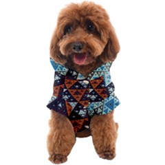 Fractal Triangle Geometric Abstract Pattern Dog Coat