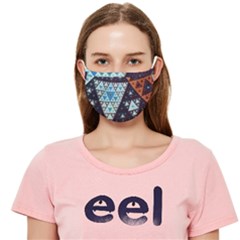 Fractal Triangle Geometric Abstract Pattern Cloth Face Mask (adult)