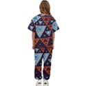 Fractal Triangle Geometric Abstract Pattern Kids  T-Shirt and Pants Sports Set View4