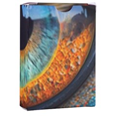Eye Bird Feathers Vibrant Playing Cards Single Design (rectangle) With Custom Box by Hannah976