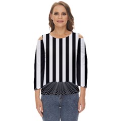 Stripes Geometric Pattern Digital Art Art Abstract Abstract Art Cut Out Wide Sleeve Top