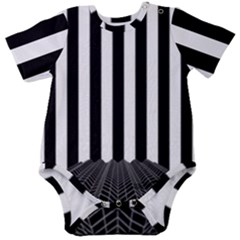 Stripes Geometric Pattern Digital Art Art Abstract Abstract Art Baby Short Sleeve Bodysuit