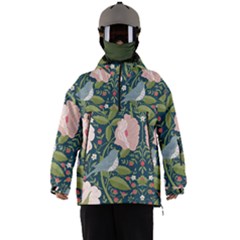 Spring Design With Watercolor Flowers Men s Ski And Snowboard Waterproof Breathable Jacket