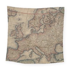 Old Vintage Classic Map Of Europe Square Tapestry (large)