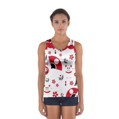 Assorted Illustration Lot Japan Fundal Japanese Sport Tank Top  by Maspions